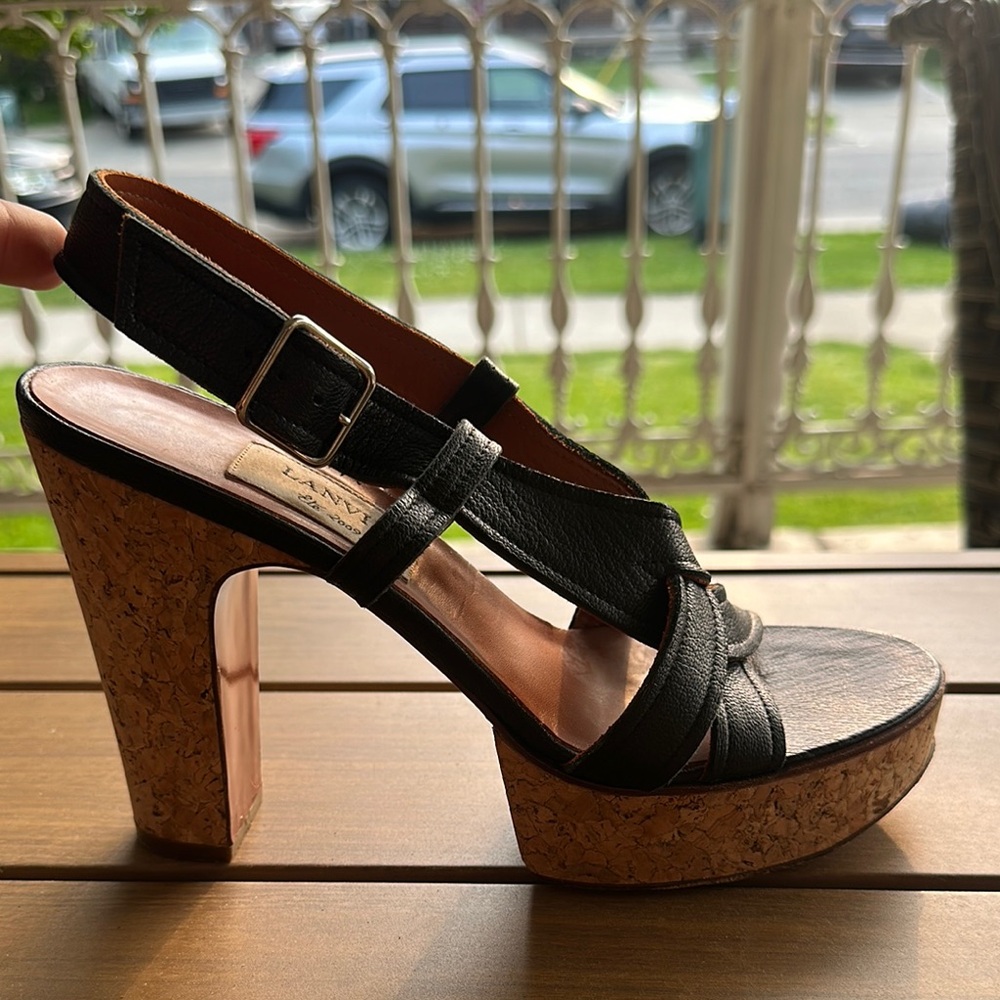 Lanvin Cork Heels size 39.5